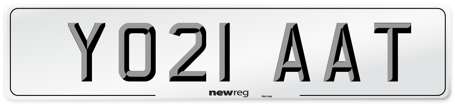 YO21 AAT Number Plate from New Reg
